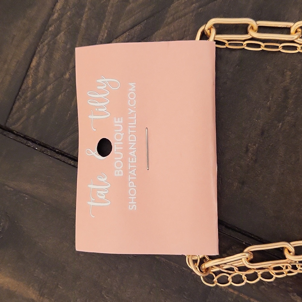 Tate & Tilly Gemstone Gold Tone Necklace - Picture 8 of 8